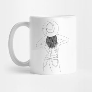 Cowgirl Line artwork Mug